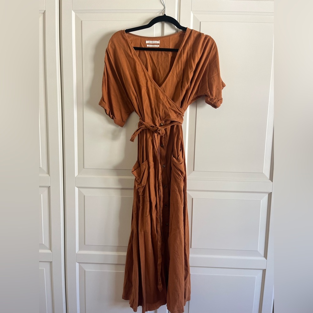 Urban Outfitters Rust Midi Dress